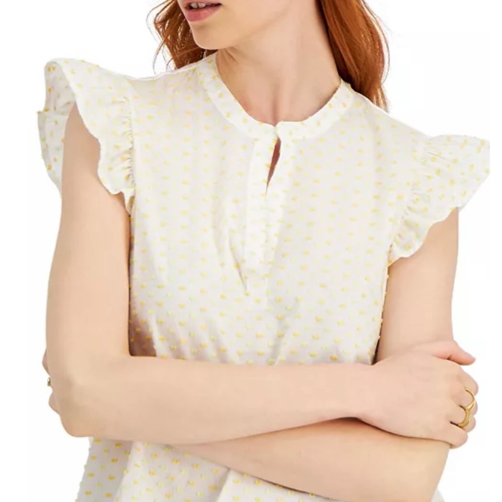 Style &Co. Flutter Sleeve Blouse